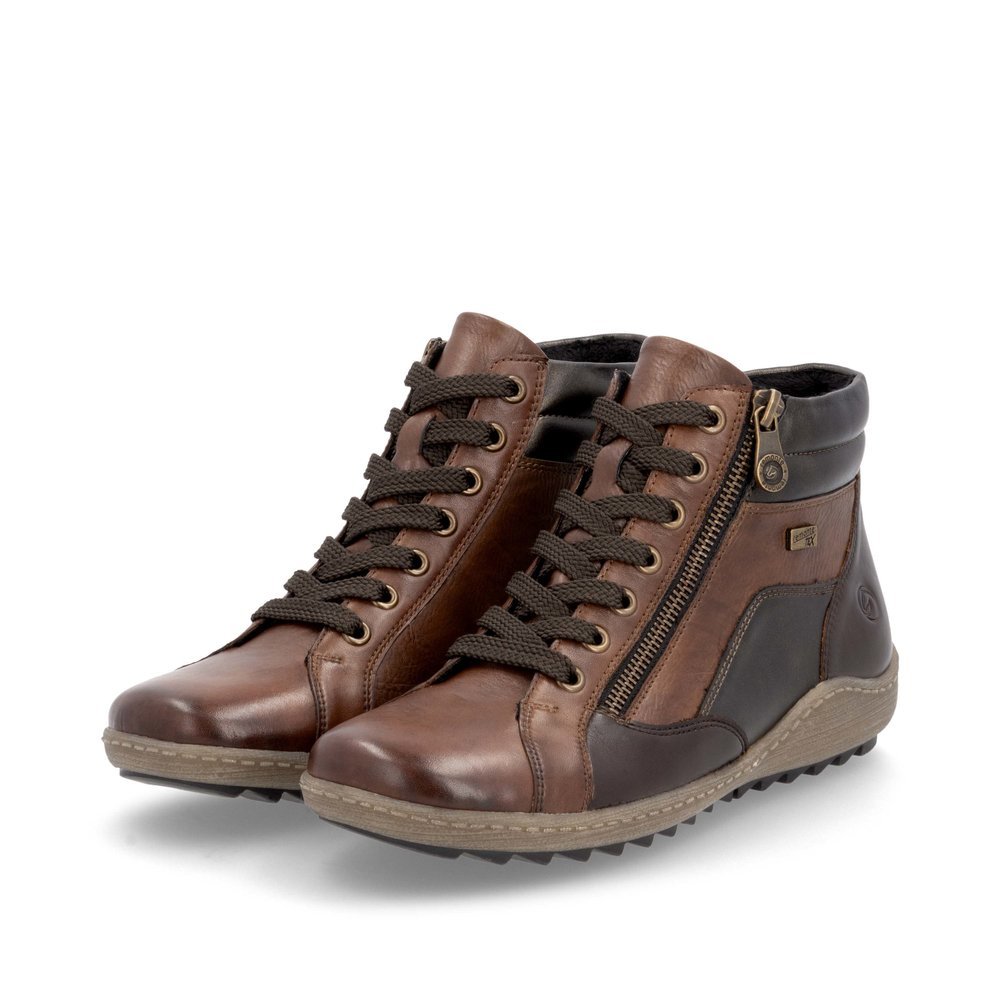 Hazel remonte women´s lace-up shoes R1458-22 with remonteTEX technology. Shoes laterally.