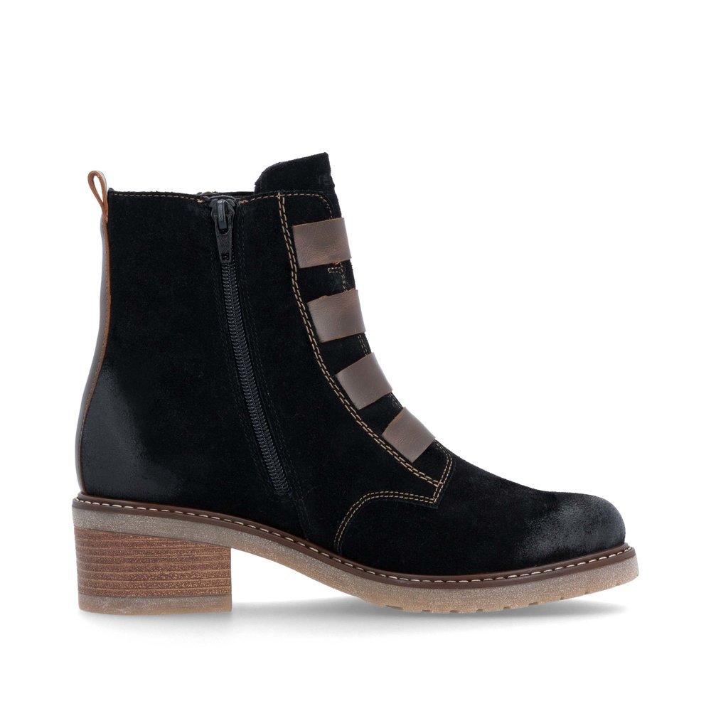 Urban black remonte women´s ankle boots D1A76-03 with remonteTEX technology. Shoe inside.