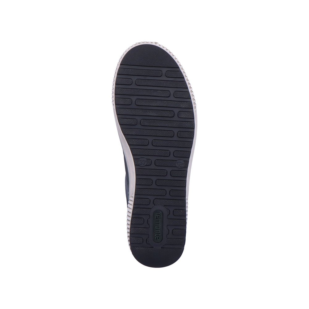 Chaussures à lacets remonte noires pour femme D0700-00. Semelle extérieure de la chaussure.