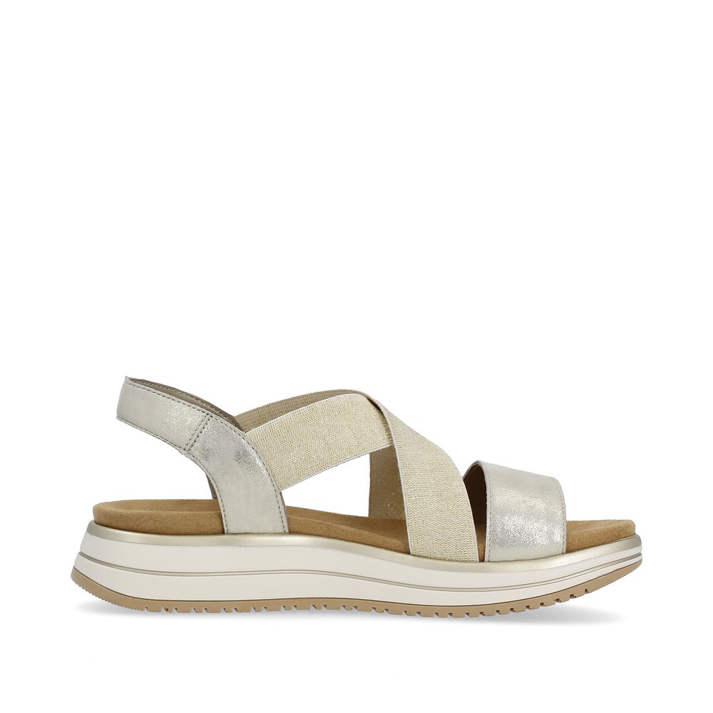 Golden remonte women´s strap sandals D1J50-90 with an elastic insert. Shoe inside.