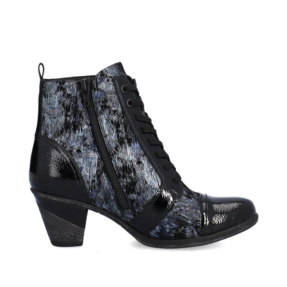 Steel blue remonte women´s ankle boots D8797-14 with remonteTEX technology. Shoe inside.