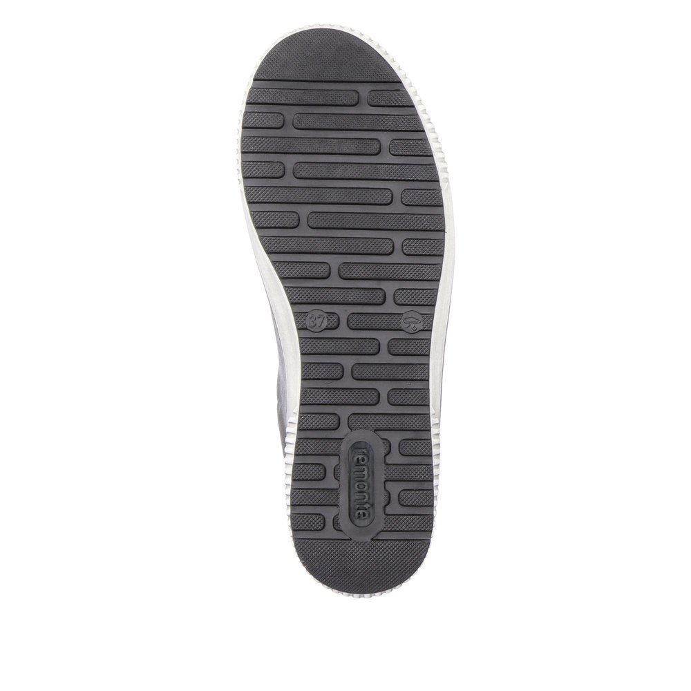 Granite grey remonte women´s lace-up shoes D0700-42 with remonteTEX technology. Outsole of the shoe.