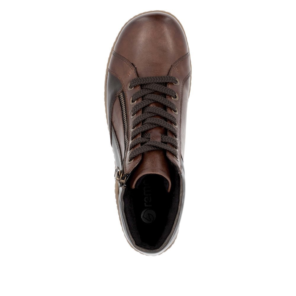 Hazel remonte women´s lace-up shoes R1458-22 with remonteTEX technology. Shoe from the top.