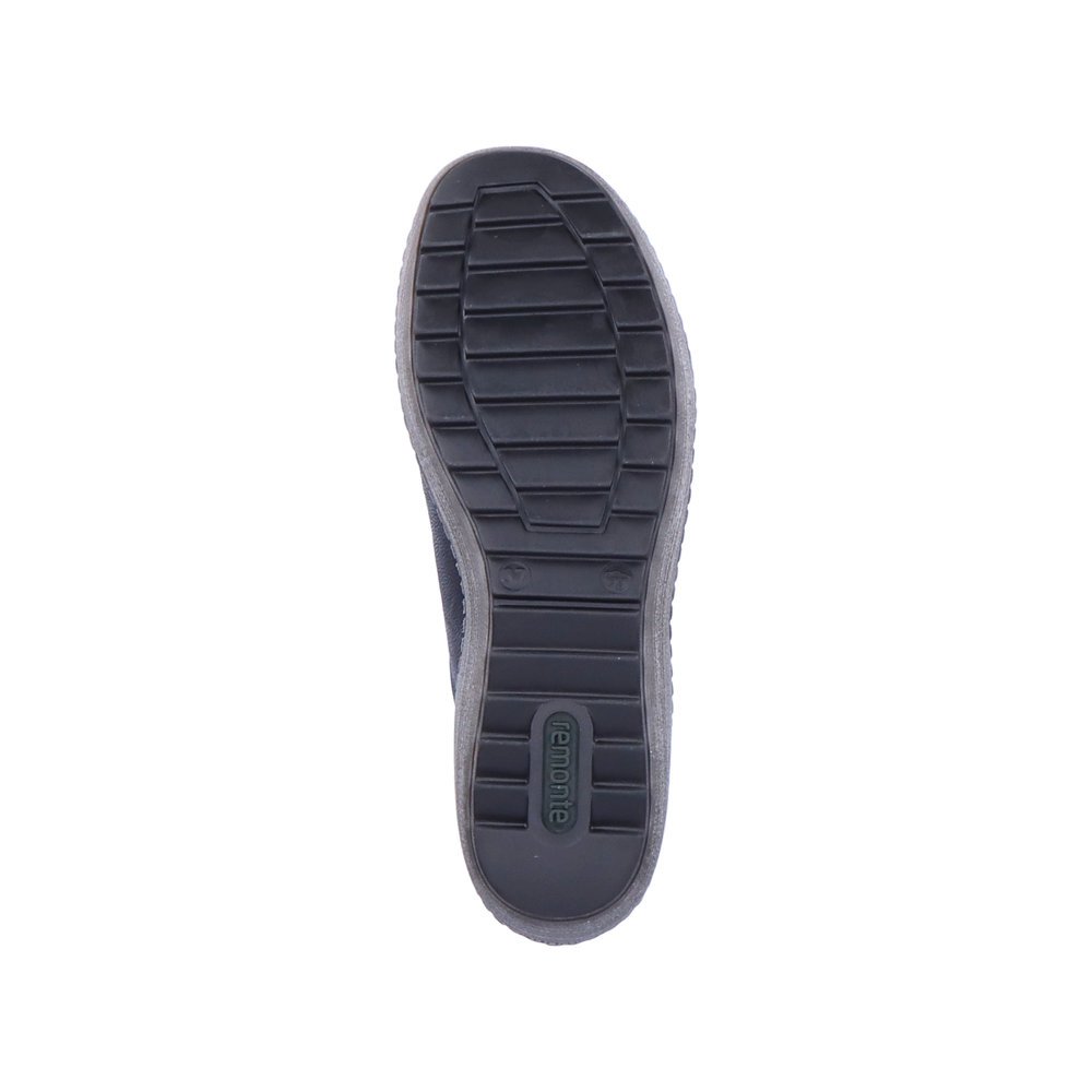 Steel black remonte women´s lace-up shoes R1402-06 with remonteTEX technology. Outsole of the shoe.