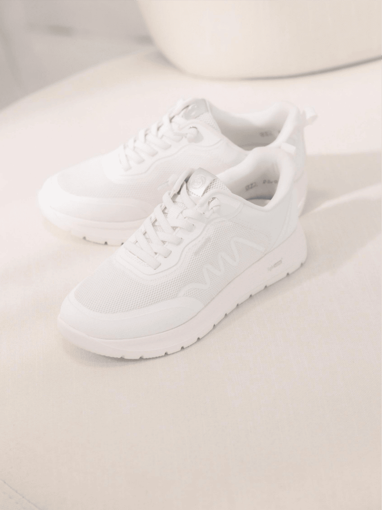 Baskets blanches pour femmes d2v04-80