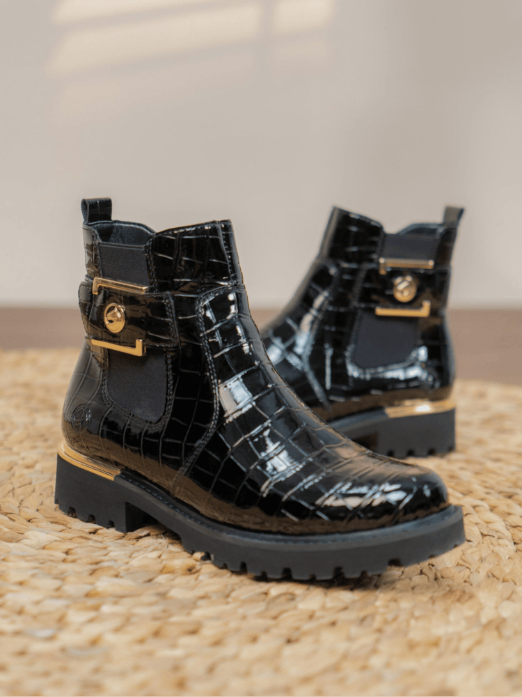 schwarze remonte Loafer