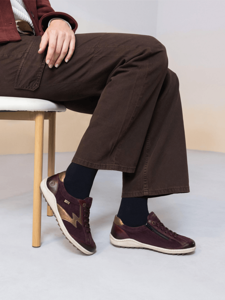 R1443-35 remonte Damen Schnürschuhe in rot