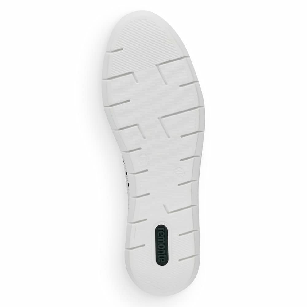 Weiße remonte Damen Schnürschuhe R7101-80 mit der Komfortweite G. Schuh Laufsohle.