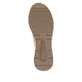 Camelfarbene remonte Damen Sneaker D0T03-64 mit einem Reißverschluss. Schuh Laufsohle.
