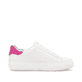 Weiße remonte Damen Sneaker Low D2J00-82 mit Schnürung sowie der Komfortweite G. Schuh Innenseite.