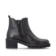 Schwarze remonte Chelsea Boots D0A70-00 mit Reißverschluss sowie Komfortweite G. Schuh Innenseite.