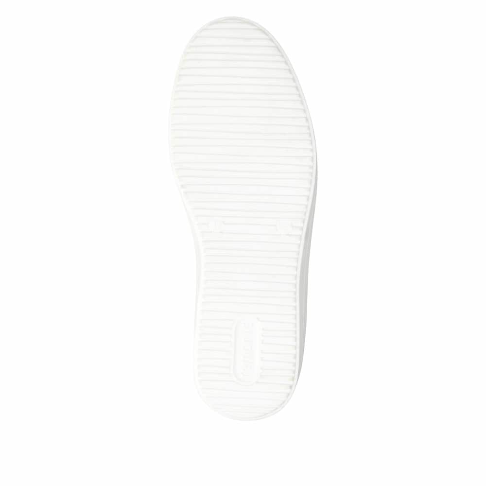 Baskets basses remonte noires pour femme D1C11-03 avec fermeture éclair. Semelle extérieure de la chaussure.