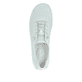 Grüne remonte Damen Slipper R3521-52 mit einem Gummizug sowie der Komfortweite G. Schuh von oben.