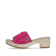 Cremebeige remonte Damen Pantoletten D0N53-80 mit einer leichten Sohle mit Blockabsatz. Schuh Innenseite