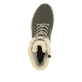 Olivgrüne remonte Damen Schnürstiefel D0C77-54 mit griffiger Glass-Fibre Sohle. Schuh von oben.