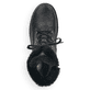 
Tiefschwarze remonte Damen Schnürstiefel R8480-01 mit Schnürung und Reißverschluss. Schuh von oben