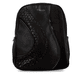 Sac à dos remonte Q0535-02 en noir avec un compartiment principal spacieux, une poche arrière anti-vol et une fermeture éclair. Face avant.
