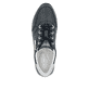Blaue remonte Damen Sneaker Low D0H11-14 mit einem Reißverschluss. Schuh von oben.