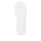 Weiße remonte Damen Slipper D3G03-80 mit eleganten Zierlochungen sowie Gummizug. Schuh Laufsohle.