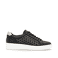 Schwarze remonte Damen Sneaker Low D2E03-03 mit einem Reißverschluss. Schuh Innenseite.