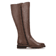 Braune remonte Hochschaftstiefel D3S74-22 mit Reißverschluss sowie Extraweite H. Schuh Innenseite.