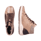 
Hellbeige remonte Damen Schnürstiefel R7998-60 mit Schnürung und Reißverschluss. Schuh seitlich schräg