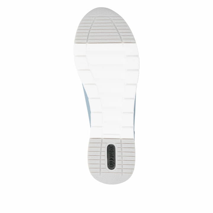 Blaue remonte Damen Sneaker Low R6716-12 mit Reißverschluss sowie Komfortweite G. Schuh Laufsohle.