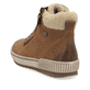 
Karamellbraune remonte Damen Schnürschuhe D0770-22 mit Schnürung und Reißverschluss. Schuh von hinten