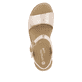 Rosane remonte Riemchensandalen D0Q52-31 mit einem Klettverschluss. Schuh von oben.