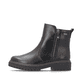 Schwarze remonte Damen Kurzstiefel D4B72-00 mit wasserabweisender TEX-Membran. Schuh Außenseite.