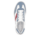 Blaue remonte Damen Sneaker Low D2C01-80 mit Schnürung sowie der Komfortweite G. Schuh von oben.