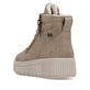 Braune remonte Damen Kurzstiefel D3B71-20 mit wasserabweisender TEX-Membran. Schuh von hinten.