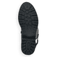 
Nachtschwarze remonte Damen Hochschaftstiefel R6590-01 mit einer Profilsohle. Schuh Laufsohle