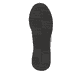 Schwarze remonte Damen Slipper D1G12-00 mit einem Gummizug. Schuh Laufsohle.