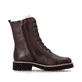 Dunkelbraune remonte Damen Schnürstiefel D3A73-25. Schuh Innenseite.