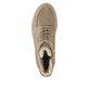 Camelfarbene remonte Damen Schnürstiefel D4B70-20. Schuh von oben.