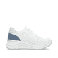 Weiße remonte Damen Sneaker Low D0T10-81 mit Reißverschluss sowie Extraweite H. Schuh Innenseite.
