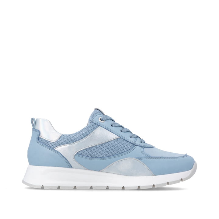 Blauweiße remonte Damen Sneaker D2G11-12 mit Reißverschluss sowie Komfortweite G. Schuh Innenseite.