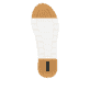 Weiße vegane remonte Damen Sneaker Low R6709-80 mit einem Reißverschluss. Schuh Laufsohle.