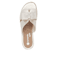 Goldene remonte Damen Pantoletten D6456-92 mit Gummizug sowie weicher Innensohle. Schuh von oben.