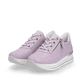 Lilane remonte Damen Sneaker D1302-30 mit Reißverschluss sowie Komfortweite G. Schuhpaar seitlich schräg.