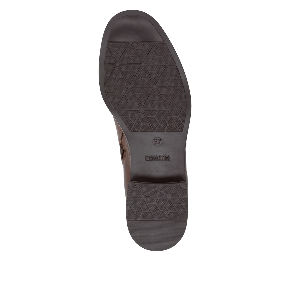 Braune remonte Damen Stiefeletten D3U73-22 mit einem Reißverschluss. Schuh Laufsohle.