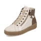 
Sternenweiße remonte Damen Schnürstiefel R7997-80 mit Schnürung und Reißverschluss. Schuh seitlich schräg