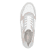 Weiße remonte Damen Sneaker Low D2G00-81 mit Reißverschluss sowie Komfortweite G. Schuh von oben.