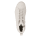 Weiße remonte Damen Schnürstiefel D2U75-80 mit wasserabweisender TEX-Membran. Schuh von oben.