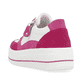 Weiße remonte Damen Sneaker D1C00-81 mit Reißverschluss sowie der Komfortweite G. Schuh von hinten.
