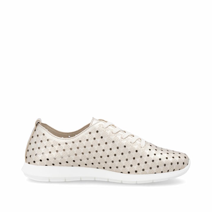 Goldene remonte Damen Schnürschuhe R7101-91 mit der Komfortweite G. Schuh Innenseite.