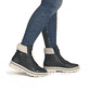 Schwarze remonte Damen Schnürstiefel D2U74-03 mit wasserabweisender TEX-Membran. Schuh am Fuß.