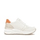 Weiße remonte Damen Sneaker Low D0T10-80 mit Reißverschluss sowie Extraweite H. Schuh Innenseite.