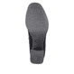 
Mitternachtsschwarze remonte Damen Stiefeletten D0V70-01 mit einer Profilsohle. Schuh Laufsohle